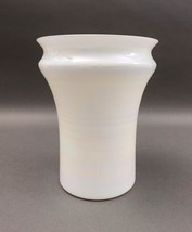 Sergio Asti Venini Murano Signed MCM Iridescent Opalescent White Glass Vase - £943.61 GBP