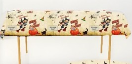 New Vintage Halloween Plastic Tablecloth 70&quot; X 43&quot; Witches Black Cat Pumpkins - $12.86