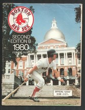 Boston Red Sox Baseball Team Yearbook-MLB 1980-stats-pix-info-Fenway Park-2nd... - $47.53