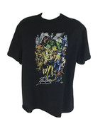 Men&#39;s Stan Lee Avengers Black Graphic T Shirt Size XL Marvel Characters - £23.15 GBP