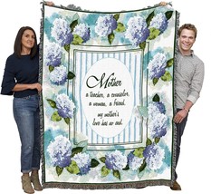 Mother - Teacher Counselor Woman Friend Blanket - Gift Tapestry Throw Woven From - £60.97 GBP