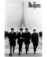 Beatles Poster Gruppo Colpo Passeggio Paris 61cm by 91.4cm Il - $37.76 CAD