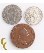 Austria 1 ,3 ,10 Kreuzer Lote (3 Monedas) 1790S 1kr,1830A 3kr,1872 10kr ... - €52,81 EUR