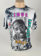 Poetic Justice Tupac T Shirt Men&#39;s XL Love Loyalty Unity Tie Dye Cotton 2 Pac - £10.86 GBP