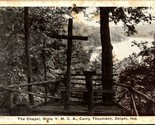 Chapel At State YMCA Camp Tecumseh Delphi Indiana IN 1939 WB Postcard B9 - £5.93 GBP