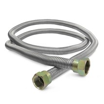 58&quot; Gas Line Connector With 5/8&#39;&#39; Outer Diameter And Nut Fittings, Stain... - £25.44 GBP