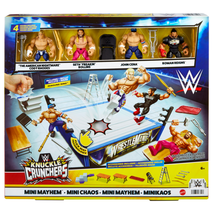 Wwe Toys Action Figures Knuckle Crunchers Mini Mayhem Ring Bundle Wrestling New - £39.37 GBP