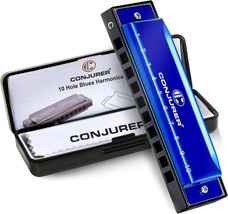 Conjurer Harmonica Key Of C, 10 Hole 20 Tone Stanadard Diatonic, Gifts (... - $23.93
