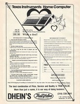 Dhein&#39;s True Value Hardware Store Waterloo Iowa TI-99 Home Computer Print Ad 80s - $7.95