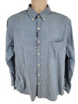 Peter Millar Crown Shirt Mens Large Long Sleeve Button Up Blue NEW - $59.35