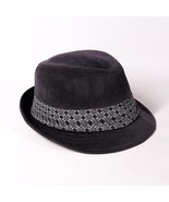 Fedora Hipster Hip Hop Hat Fresh Velvet Cap 19 DPG 21 Dark Grey One Size... - $18.69