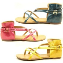 Gladiator Style Flat Thong Sandals, Flops, Women&#39;s Shoes, Size 6-11US (36-42EU) - £5.30 GBP