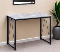 35&quot; Antiqued White and Black Writing Desk - $2,972.05 MXN