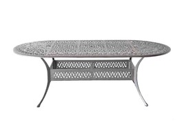 Patio dining table 42&quot; x 72&quot; x 29&quot; Elisabeth cast aluminum furniture outdoor - £788.06 GBP