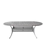 Patio dining table 42" x 72" x 29" Elisabeth cast aluminum furniture outdoor - £788.21 GBP
