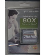 Silicon Power 80 X Compact Flash 256 Mb - £27.69 GBP