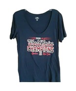 Womens MLB 2018 World Champion Boston Red Sox V Neck T Shirt Size Large - €10,92 EUR