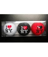 Torkia International Golf Balls I Love New York Set of Three Transparent... - $18.99