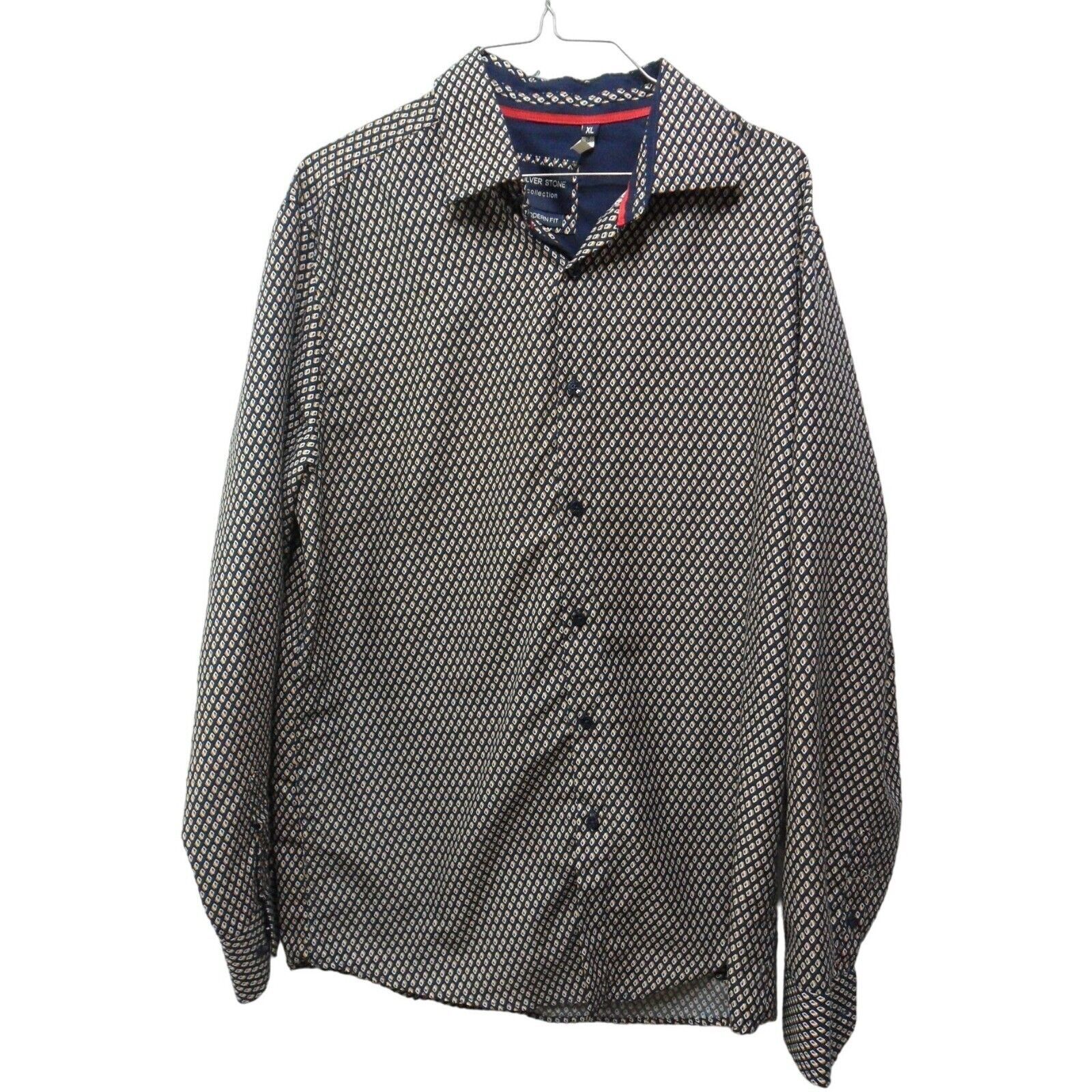 Silver Stone Collection Modern Fit Button-Down Shirt XL - $14.36
