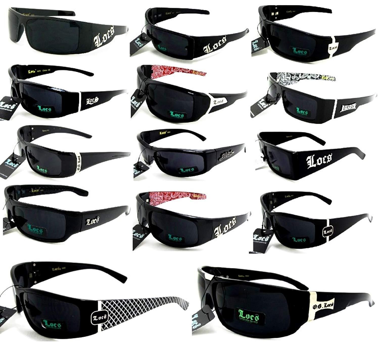 Locs Sunglasses Lot Of 6 ASSORTED Colors  Styles Below Wholesale Prices Pre Sele - $69.88