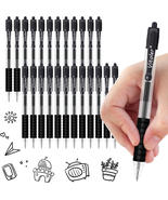 Vitoler 24 Pcs Gel Pens,0.7Mm Retractable Medium Point Pens,Smooth Writi... - £9.89 GBP