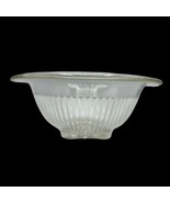 Federal Depression Clear Glass 7&quot; Nesting Mixing Bowl Ribbed Sides Rolle... - £18.39 GBP