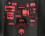 TeeFury Gamer XLarge Shirt &quot;Retro Gamer Heart&quot; Classic Game System CHARCOAL - £12.17 GBP