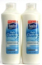 2 Suave Essentials Daily Clarifying Conditioner Normal To Oily Hair 30 oz - £19.65 GBP