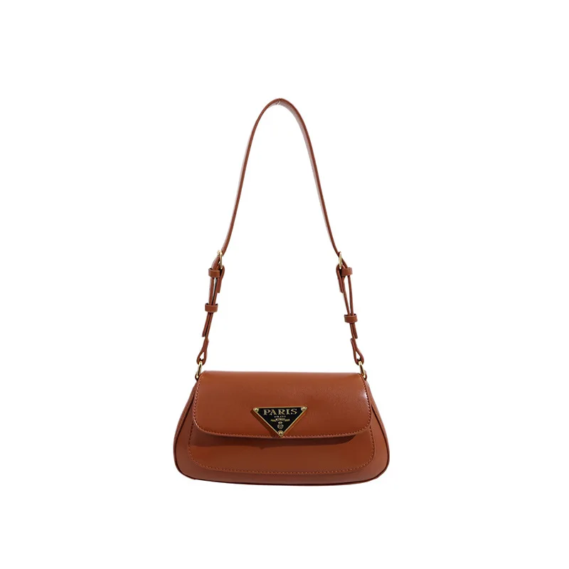 Classical Small Leather Clutch Shoulder Bag Vintage Minimalist Buckle Ha... - £26.06 GBP