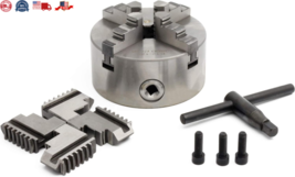 Precision 4-Jaw K12-125mm Self-Centering Chuck: Ideal for CNC &amp; Milling New - $115.07