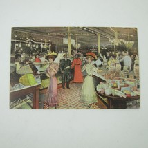 Postcard Atlantic City New Jersey Fralinger&#39;s Salt Water Taffy Store Antique - £11.98 GBP