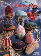9 Plastic Canvas Russian Style Collector Fancy Easter Egg Ornaments Pattern - £11.18 GBP