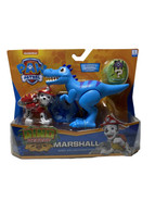 Marshall Paw Patrol Dino Rescue Marshall &amp; Velociraptor Figure Set - £11.24 GBP