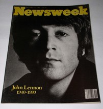 John Lennon Tragedy Newsweek Magazine Vintage 1980 - £23.88 GBP