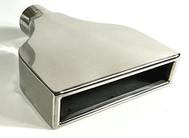 Exhaust Tip 2.25 In Inlet 7.75 X 2.25 In Outlet 10.00 In Long Rolled Rectangle W - £34.81 GBP