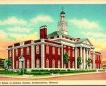Vtg Linen Postcard Jackson County Court House Independence Missouri MO UNP - $3.91