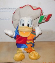 Walt Disney World Exclusive Epcot Mexico Donald 8&quot; plush toy RARE HTF - £11.49 GBP