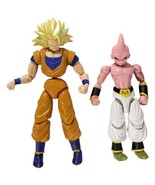 Dragon Ball Z Figures Toys Saiyan Goku and Majin Buu - $61.64 CAD