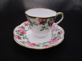 Generic Salsbury Compatible with England coffee cup and saucer roses and gold [8 - £23.88 GBP