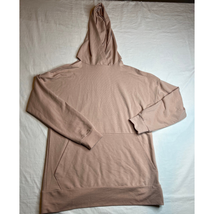 Poof Sweatshirt Womens Small Tan Hooded Soft Pullover Long Sleeve Comfy ... - $8.60