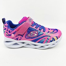 Skechers S Lights Twisty Brights Dazzle Flash Pink Multi Kids Girls Snea... - £31.56 GBP