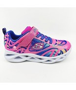 Skechers S Lights Twisty Brights Dazzle Flash Pink Multi Kids Girls Snea... - £31.41 GBP