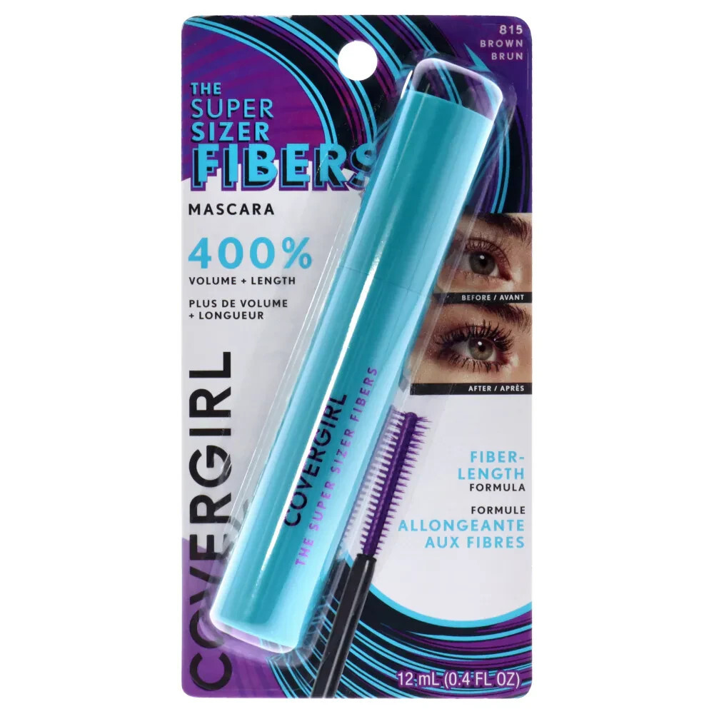 Covergirl The Super Sizer FIBERS Mascara 815 Brown NEW