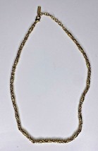 Vintage Napier Gold Tone Necklace Unique Linked  A1-7 - £15.61 GBP