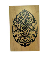 Easter Decorated Egg Ornate Rose Spring Rubber Stamp PSX G-1341 Vintage ... - $17.19 CAD