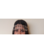 Artsakh Bowls Forehead Silver Plated Drop, Armenian Headpieces Drop - $78.65 CAD