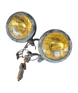 Pair Of Antique Amber Spotlights GE USA 1959 Chevy Rat Rod 7&quot; - $1,361.69 MXN