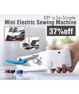 Portable Cordless Mini Electric Handheld Sewing Machine Travel Household... - $25.00
