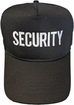Security Baseball Hat Embroidered USA Recycled Cotton Mesh Trucker Cap - £12.53 GBP+