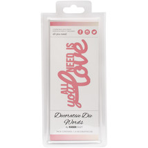 Decorative Dies Words All You Need Is Love - £20.59 GBP